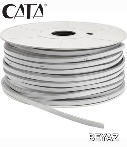 Cata Ct-4455 Beyaz Neon Led 12 Volt 50 Metre