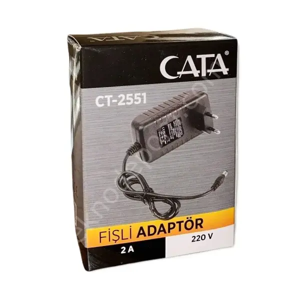 Cata Ct-2551 Fişli Adaptör 2 Amper 12 Volt