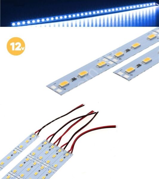 Alüminyum Çubuk Bar Led Mavi Işık 100 cm 12v 5 Adet