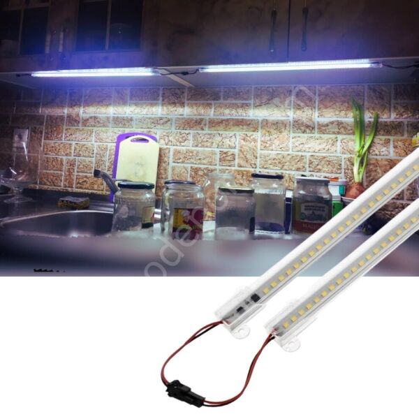 SB-6554 10 Adet 100 Cm 220v Şeffaf Çubuk Bar Led Beyaz Işık