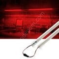 SB-6554 10 Adet 50 Cm 220v Şeffaf Çubuk Bar Led Kırmızı Işık