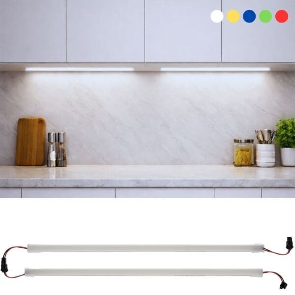 50 Cm Yüksek Lümen Bar Led Eklenebilir Opak Pvc Kasalı 2 Adet