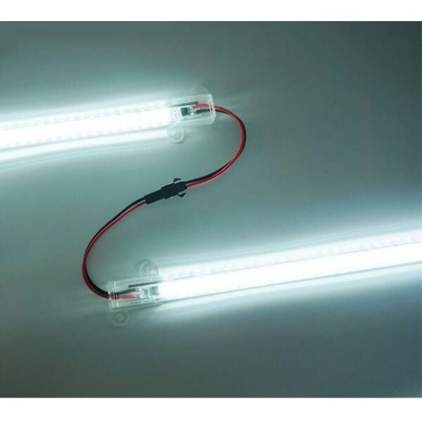 100 Cm Yüksek Lümen Bar Led Eklenebilir Opak Pvc Kasalı 2 Adet Mavi