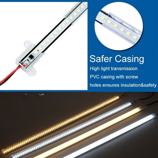100 Cm Yüksek Lümen Bar Led Eklenebilir Opak Pvc Kasalı 2 Adet Mavi