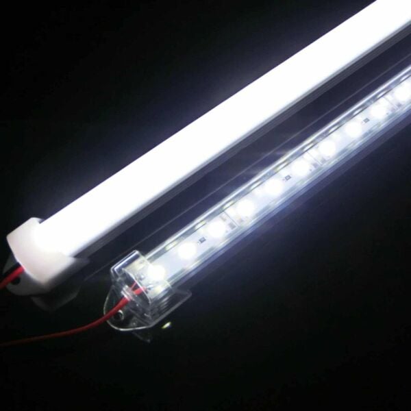 50 Cm Alüminyum Boş Kasa Led Profili Şeffaf 10 Adet