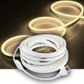 Neon Şerit Led 220v Esnek Dış Mekan, Bahçe, Açık Alan Dekoratif Aydınlatma Fişli 20 Metre - Gün Işığı