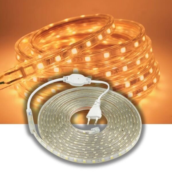 Hortum Şerit Led Işık Dış Mekan Amber