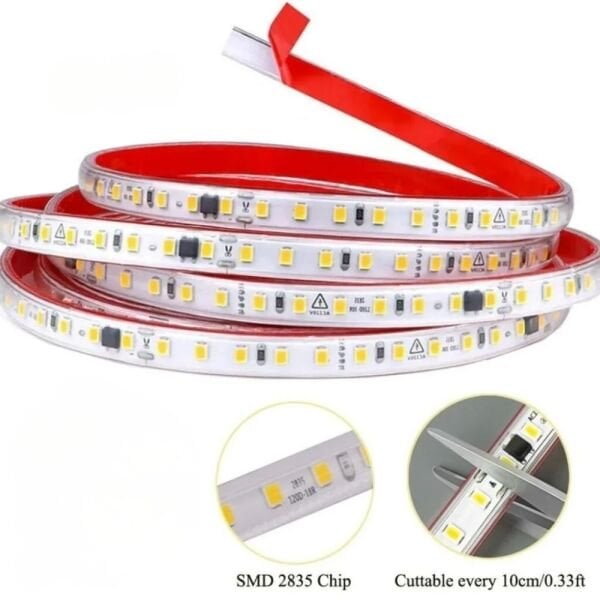 Noas YL41-2202 -  Beyaz 220v 120 Ledli Trafosuz Şerit Led Işık 100 Metre