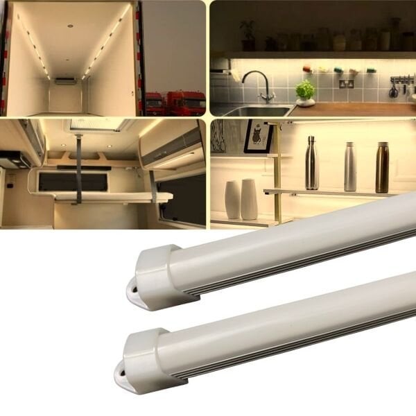 2 Adet Gün Işığı Opak Alüminyum Kasa Şerit Led 12 Volt