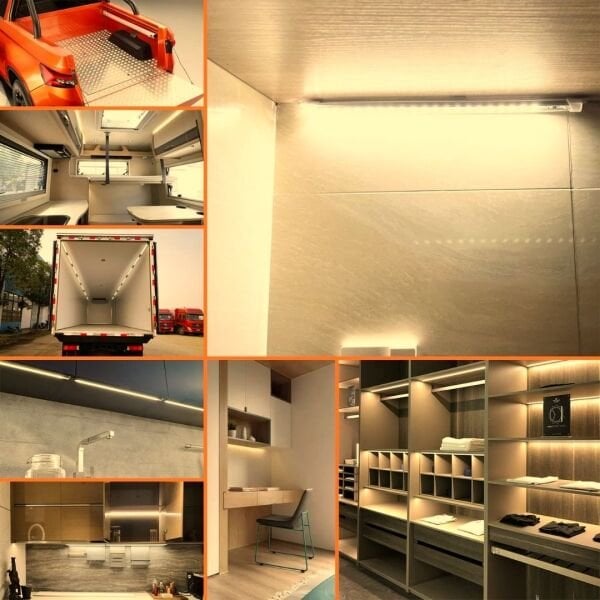2 Adet Gün Işığı Opak Alüminyum Kasa Şerit Led 12 Volt