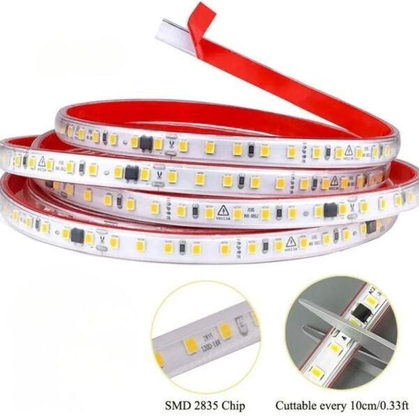 Cata CT-4495 -  Beyaz 220v 120 Ledli Trafosuz Şerit Led Işık 100 Metre