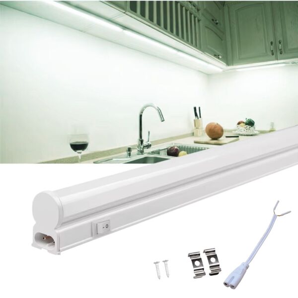 Beyaz Led Bant Armatür Floresan Tip Aç Kapa Butonlu SB-6527
