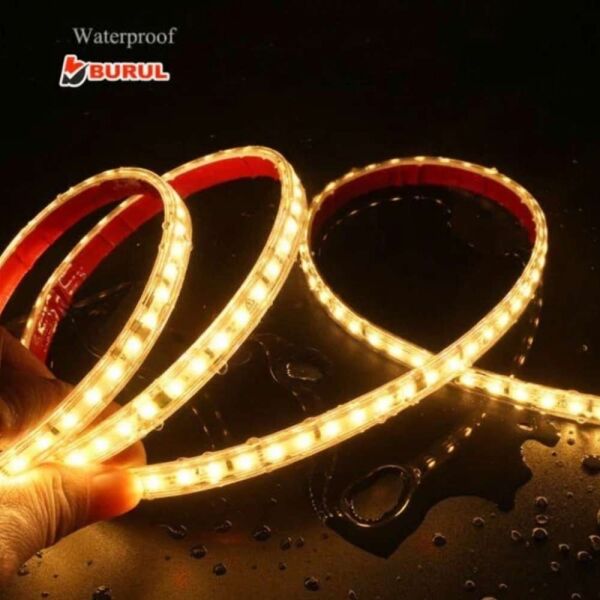 Noas YL41-2206 -  Amber 220v 120 Ledli Trafosuz Şerit Led Işık 100 Metre
